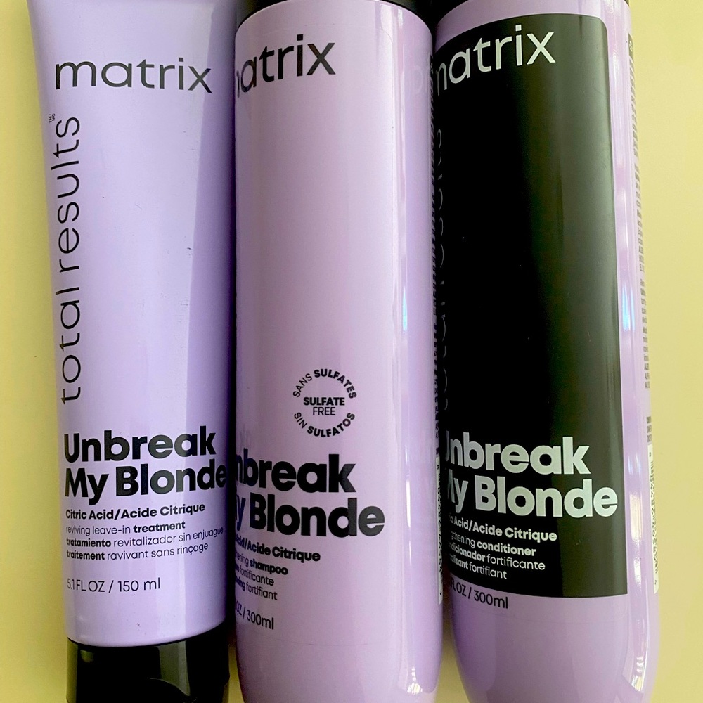 Matrix Total Results Unbreak my blonde